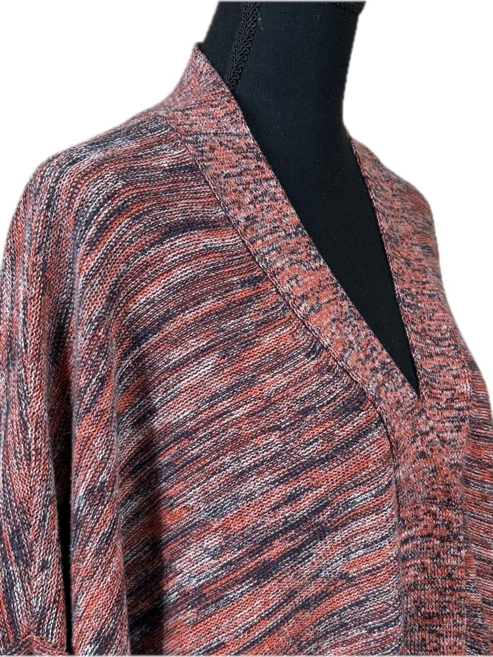 Purejill by J. Jill Campari Marled V-Neck Oversized Sweater Size XL - Picture 6 of 11